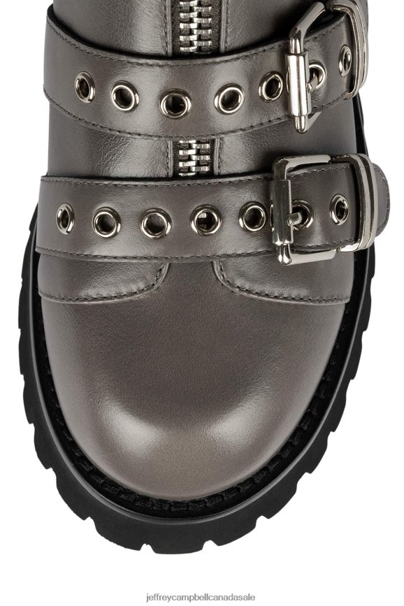 RECESSED Women Grey Silver PLRNJH457 Jeffrey Campbell Ankle Boots