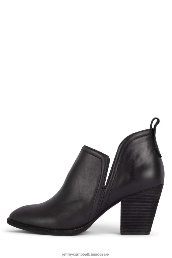 ROSALEE Women Black Leather PLRNJH338 Jeffrey Campbell Ankle Boots