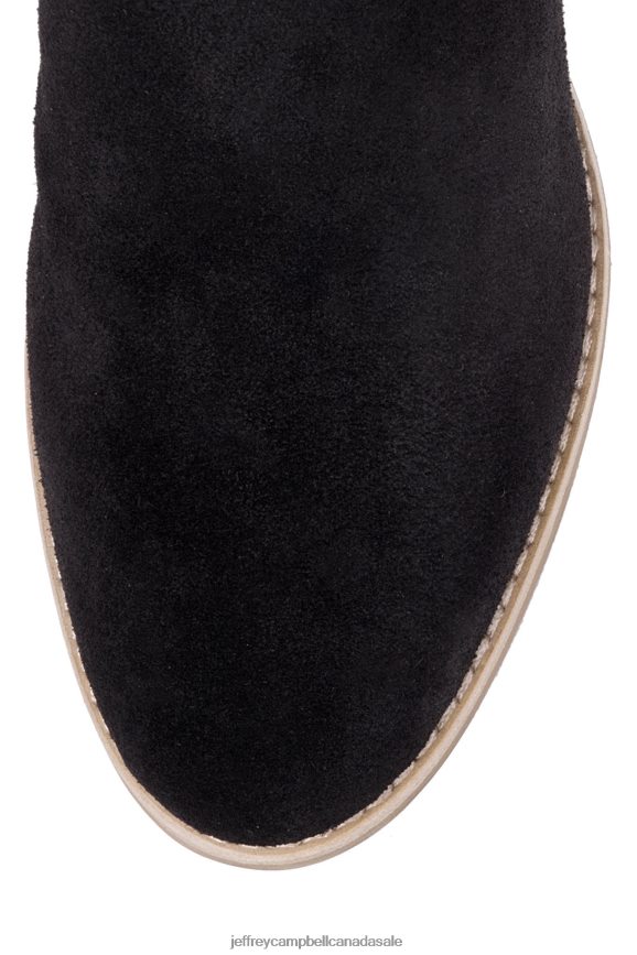 ROSALEE Women Black Oiled Suede PLRNJH336 Jeffrey Campbell Ankle Boots