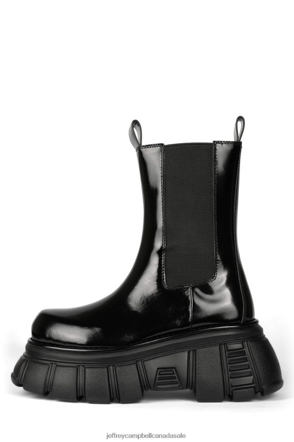 STOMPED Women Black Box PLRNJH332 Jeffrey Campbell Ankle Boots