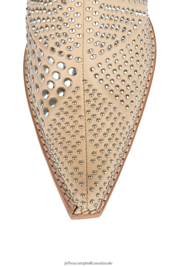 STUDD-LO Women Natural Silver PLRNJH573 Jeffrey Campbell Ankle Boots