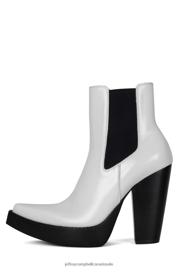 SUBCULTURE Women White Box Black PLRNJH642 Jeffrey Campbell Ankle Boots