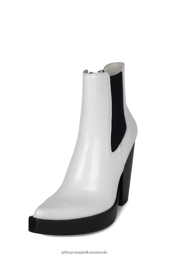 SUBCULTURE Women White Box Black PLRNJH642 Jeffrey Campbell Ankle Boots