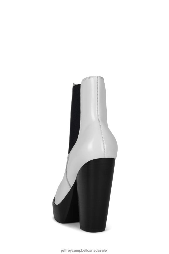 SUBCULTURE Women White Box Black PLRNJH642 Jeffrey Campbell Ankle Boots