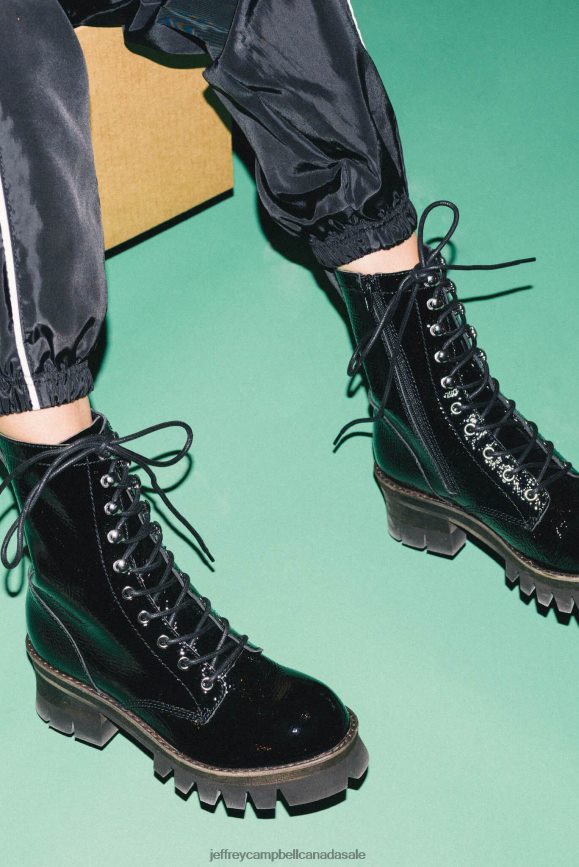 SYCAMORE3H Women White Crinkle Patent PLRNJH363 Jeffrey Campbell Ankle Boots