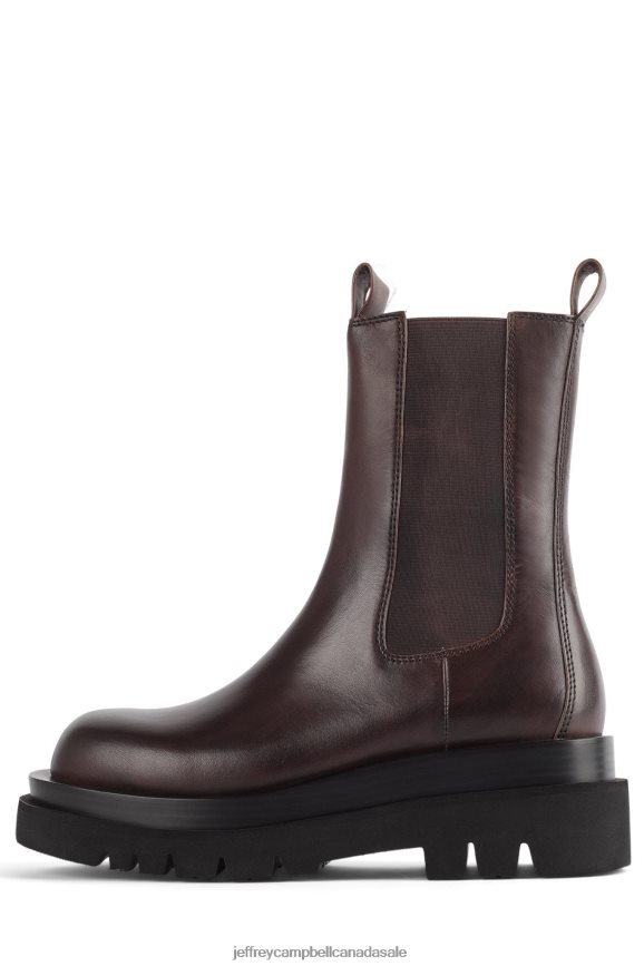 TANKED Women Dark Brown PLRNJH599 Jeffrey Campbell Ankle Boots