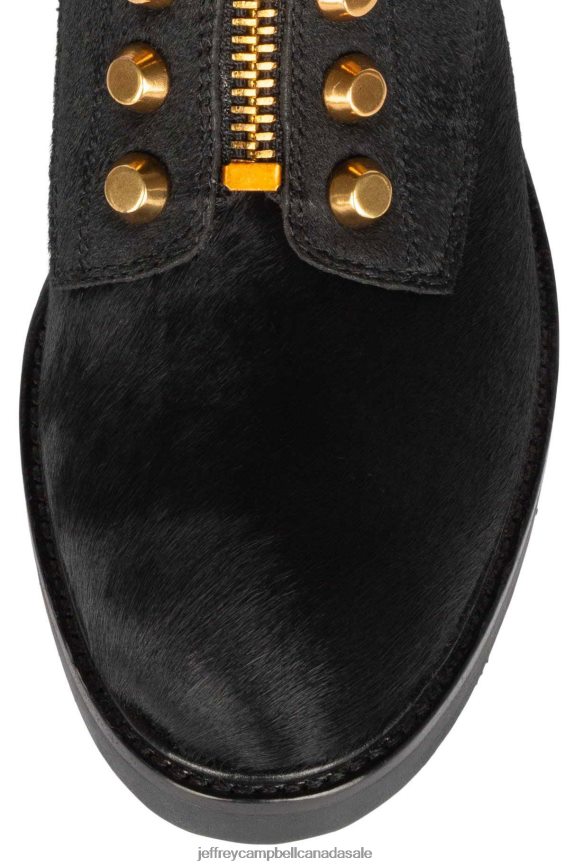 TONETTE-2F Women Black Bronze PLRNJH490 Jeffrey Campbell Ankle Boots