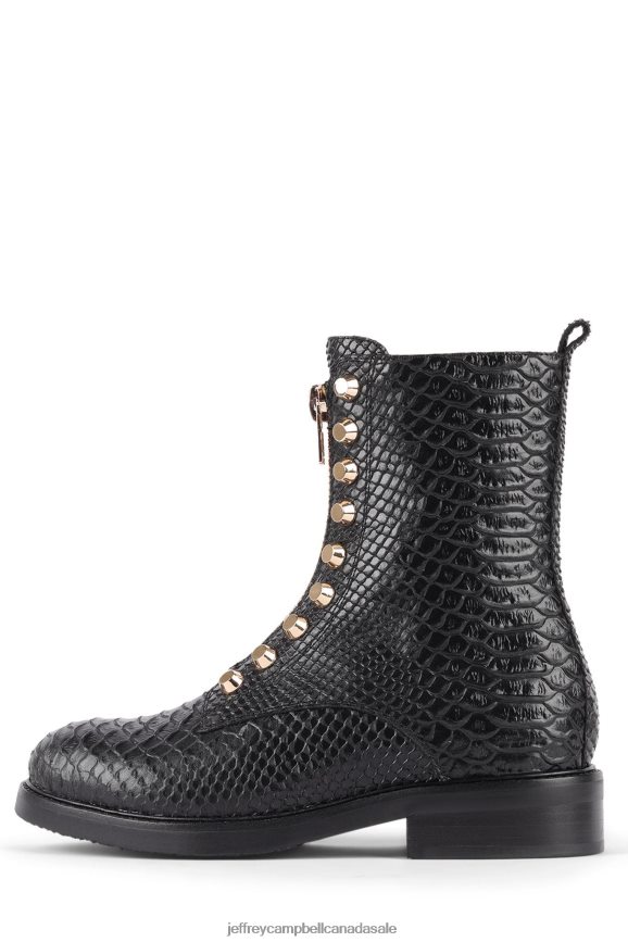 TONETTE Women Black Snake PLRNJH653 Jeffrey Campbell Ankle Boots