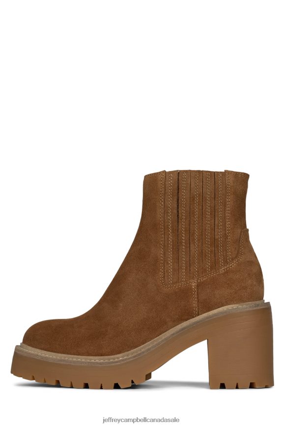 TUCKEE Women Tan Suede PLRNJH617 Jeffrey Campbell Ankle Boots
