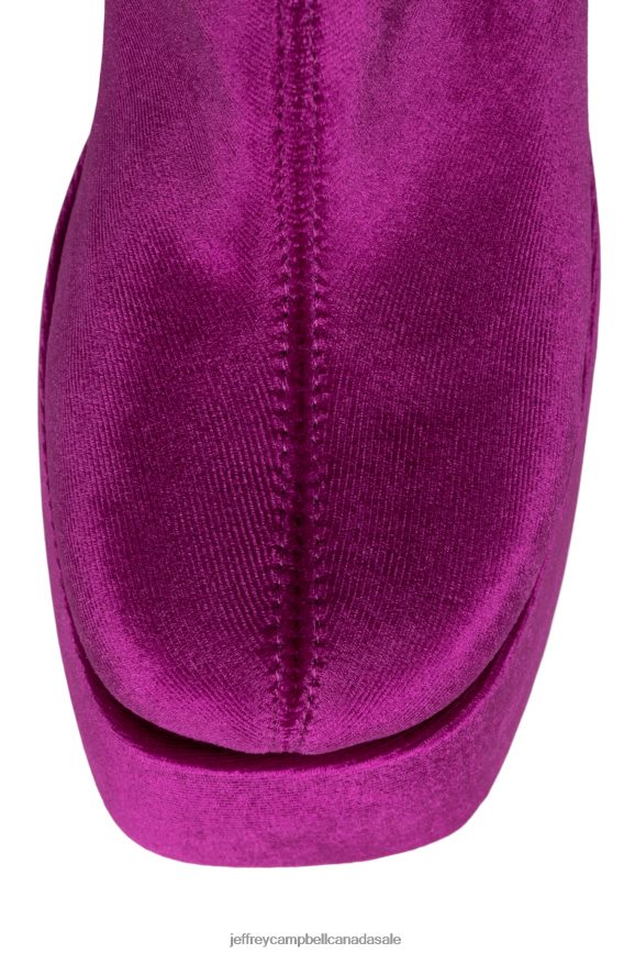 WIDOW-SM Women Fuchsia Velvet PLRNJH539 Jeffrey Campbell Ankle Boots