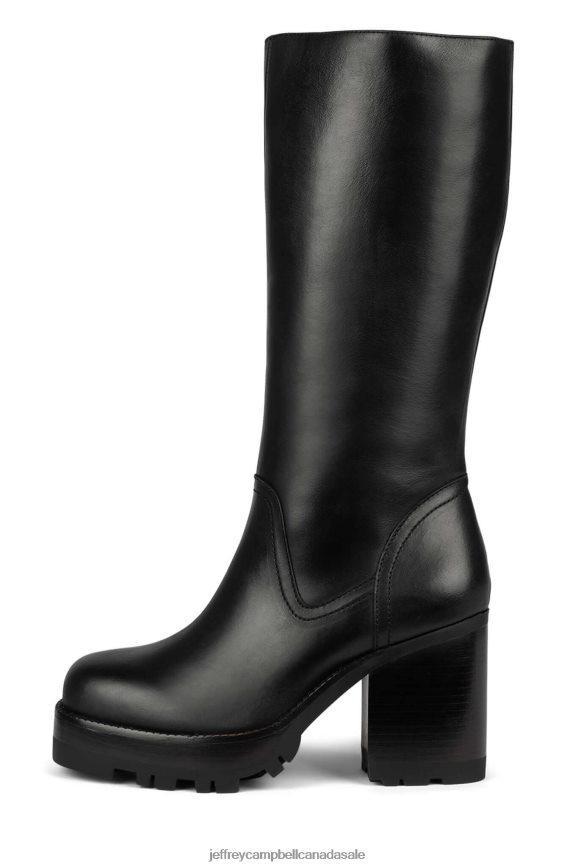 ABUNDANT Women Black PLRNJH868 Jeffrey Campbell Knee to Thigh Boots