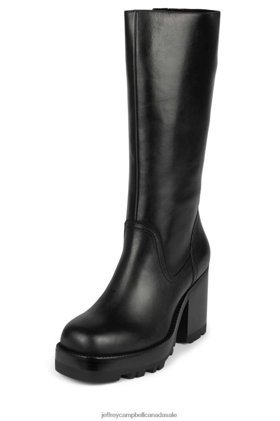 ABUNDANT Women Black PLRNJH868 Jeffrey Campbell Knee to Thigh Boots