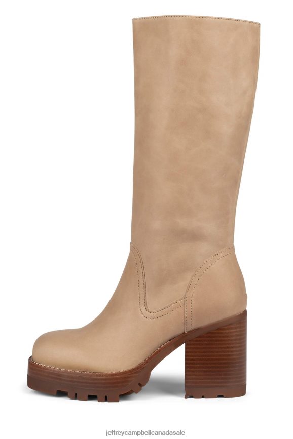 ABUNDANT Women Natural PLRNJH866 Jeffrey Campbell Knee to Thigh Boots