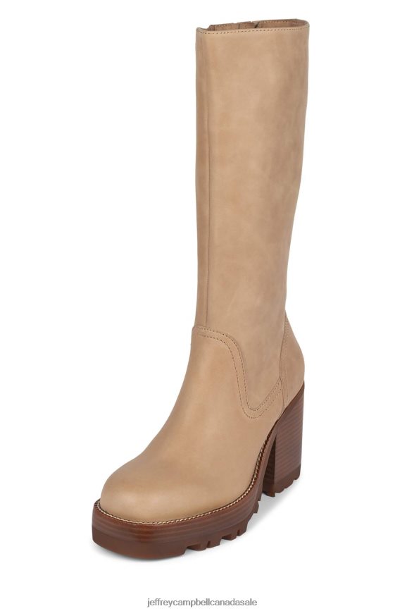ABUNDANT Women Natural PLRNJH866 Jeffrey Campbell Knee to Thigh Boots