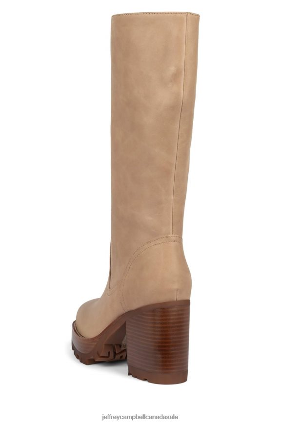 ABUNDANT Women Natural PLRNJH866 Jeffrey Campbell Knee to Thigh Boots