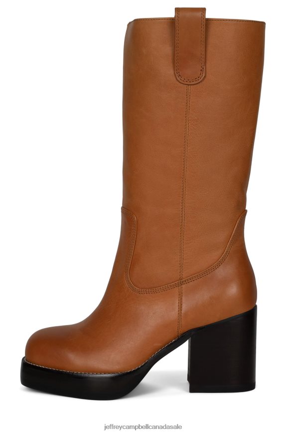 BANDWAGON Women Tan PLRNJH755 Jeffrey Campbell Knee to Thigh Boots