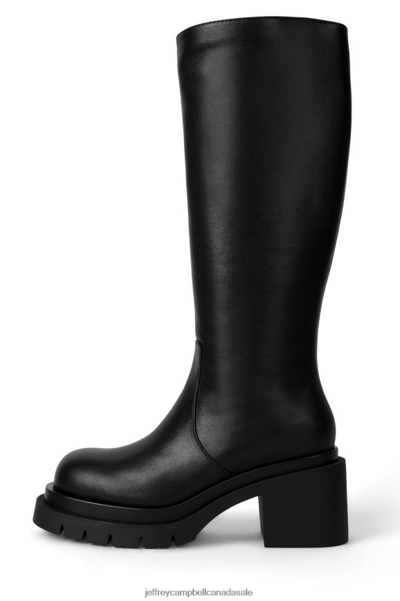 BESTRIDE Women Black PLRNJH714 Jeffrey Campbell Knee to Thigh Boots
