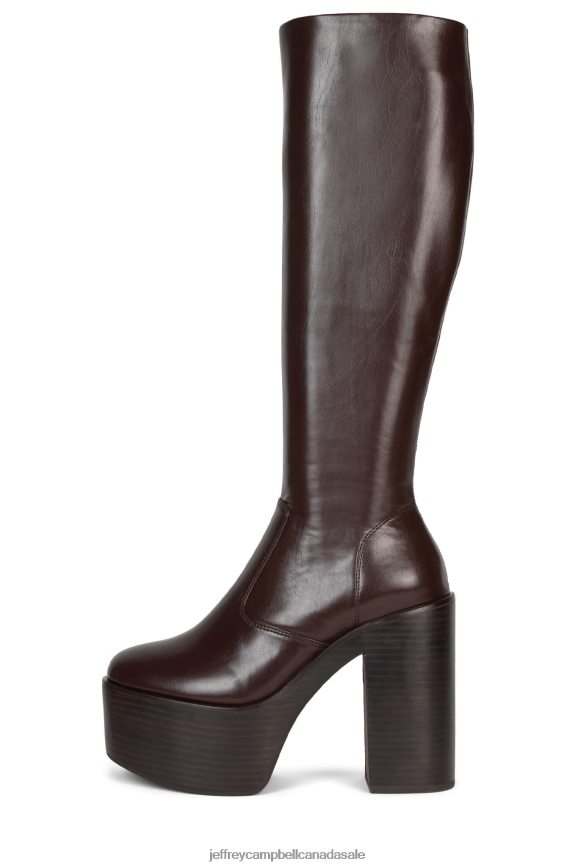 CHICA Women Brown PLRNJH761 Jeffrey Campbell Knee to Thigh Boots