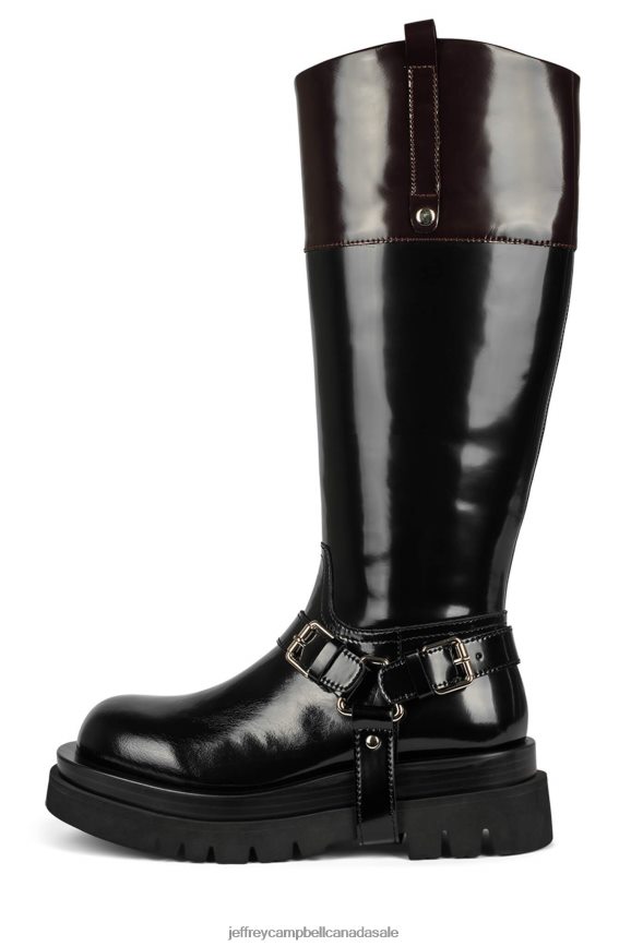 FRIESIAN Women Black Box Brown Box PLRNJH796 Jeffrey Campbell Knee to Thigh Boots