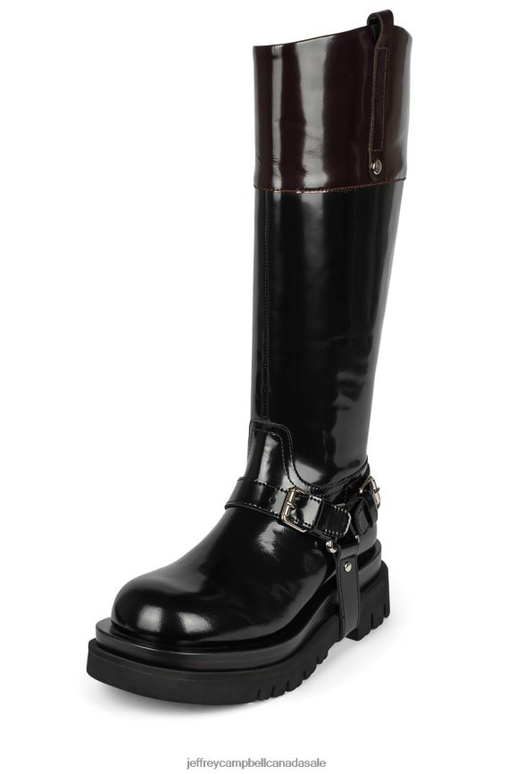 FRIESIAN Women Black Box Brown Box PLRNJH796 Jeffrey Campbell Knee to Thigh Boots