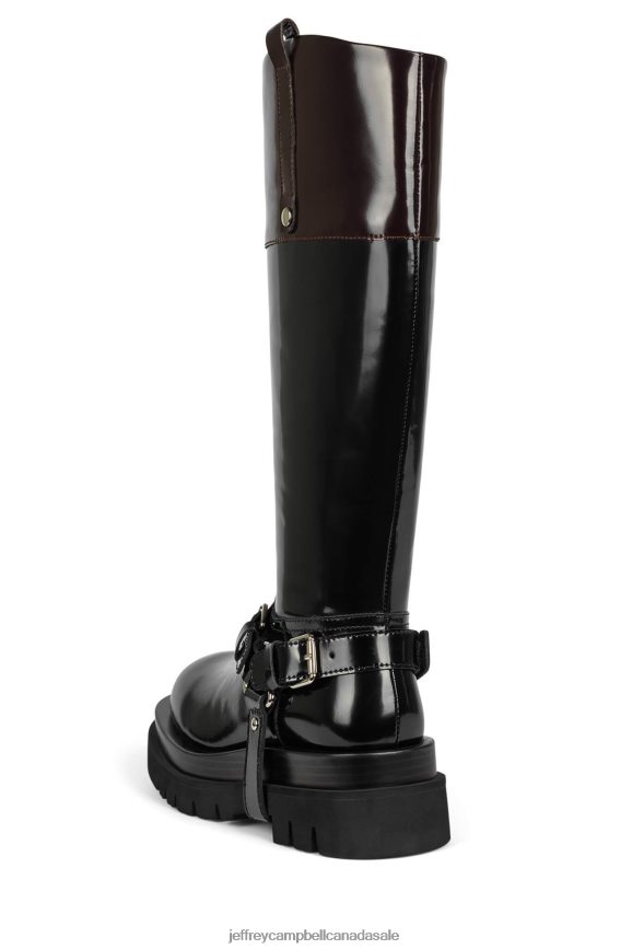 FRIESIAN Women Black Box Brown Box PLRNJH796 Jeffrey Campbell Knee to Thigh Boots