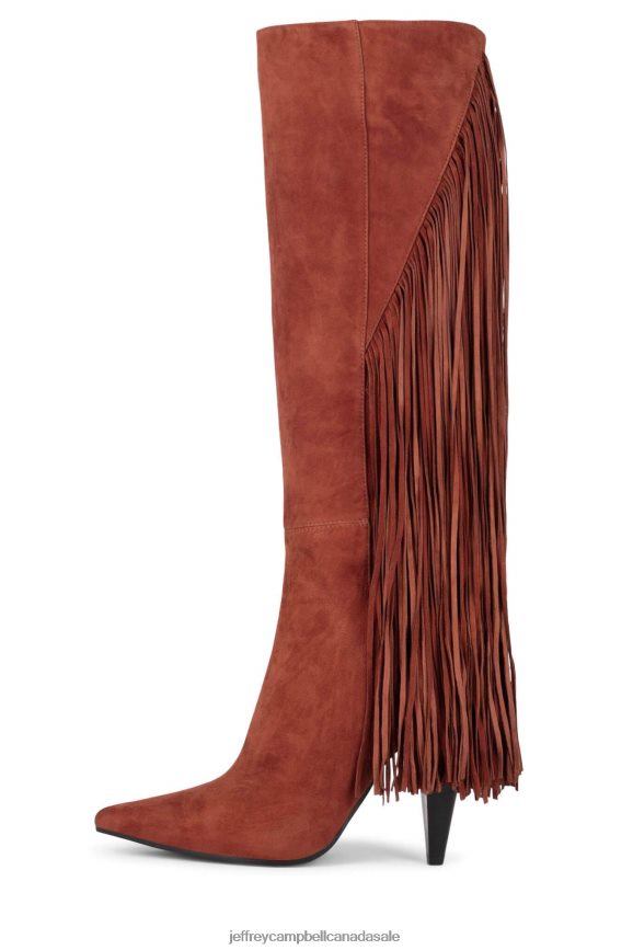 GALLOPING Women Rust Suede PLRNJH826 Jeffrey Campbell Knee to Thigh Boots