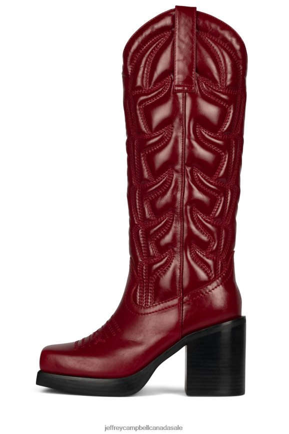 HOKEYPOKEY Women Red PLRNJH694 Jeffrey Campbell Knee to Thigh Boots