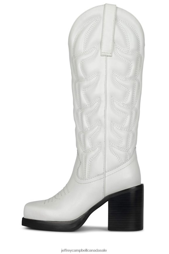 HOKEYPOKEY Women White PLRNJH693 Jeffrey Campbell Knee to Thigh Boots