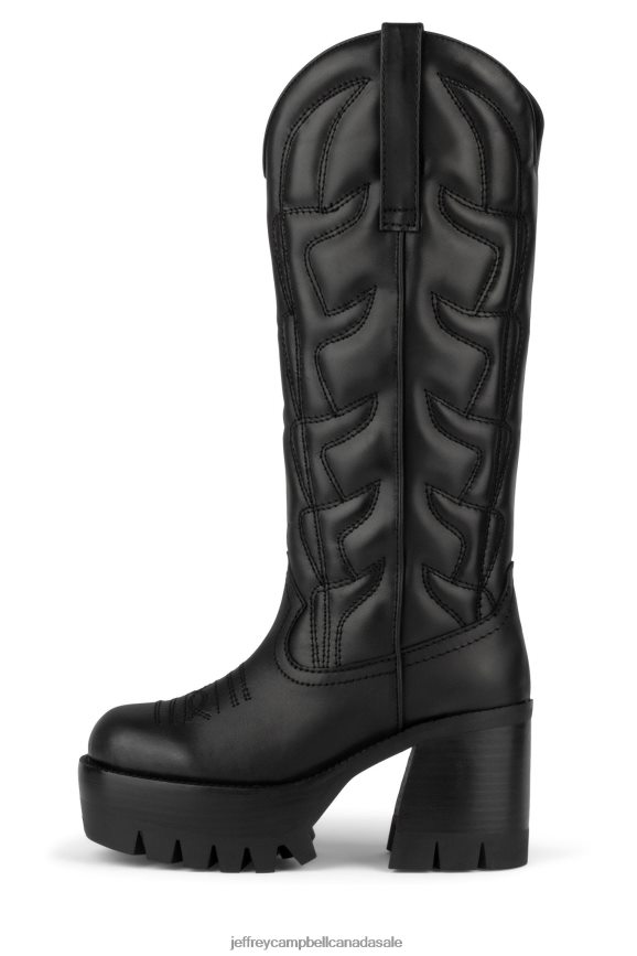 HONKY-TONK Women Black PLRNJH670 Jeffrey Campbell Knee to Thigh Boots