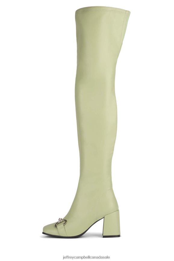 HOTLAVA-BT Women Mint Silver PLRNJH722 Jeffrey Campbell Knee to Thigh Boots