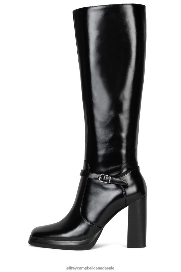 IGGIE Women Black PLRNJH682 Jeffrey Campbell Knee to Thigh Boots
