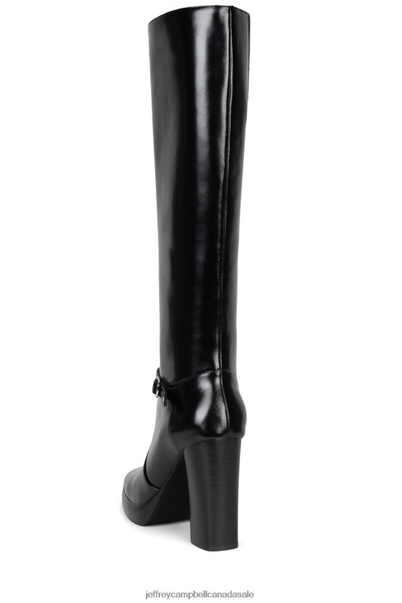 IGGIE Women Black PLRNJH682 Jeffrey Campbell Knee to Thigh Boots