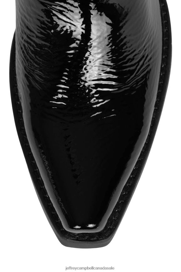 KLRCOBRA-2 Women Black Crinkle Pat Yellow Pat PLRNJH865 Jeffrey Campbell Knee to Thigh Boots