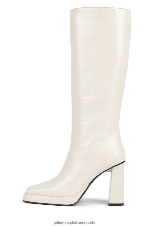 MAXIMAL Women White PLRNJH710 Jeffrey Campbell Knee to Thigh Boots