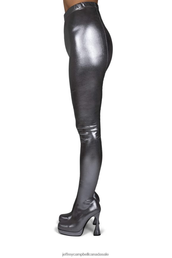 PANTALONES Women Silver PLRNJH786 Jeffrey Campbell Knee to Thigh Boots