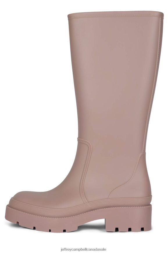 RAINPOUR Women Beige Matte PLRNJH832 Jeffrey Campbell Knee to Thigh Boots
