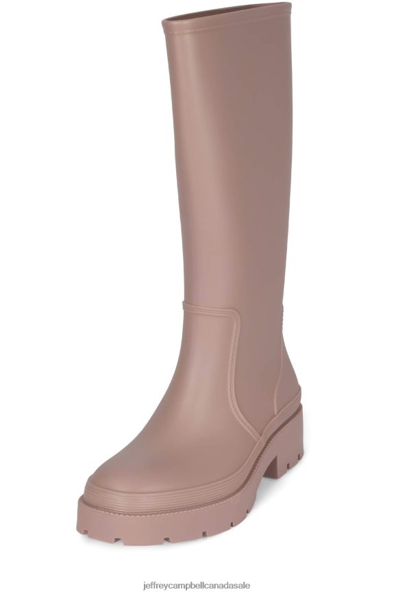 RAINPOUR Women Beige Matte PLRNJH832 Jeffrey Campbell Knee to Thigh Boots