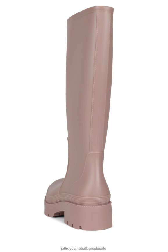 RAINPOUR Women Beige Matte PLRNJH832 Jeffrey Campbell Knee to Thigh Boots