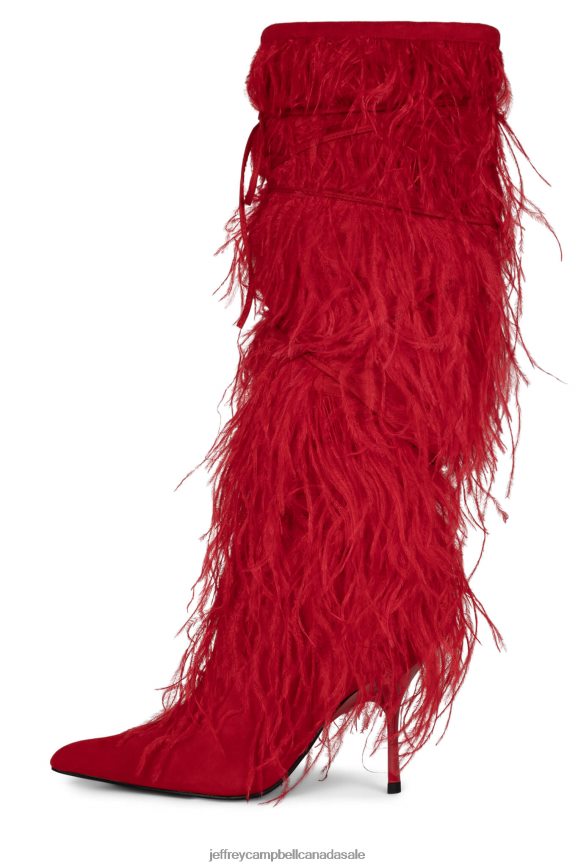 SHAKE-YA Women Red PLRNJH793 Jeffrey Campbell Knee to Thigh Boots