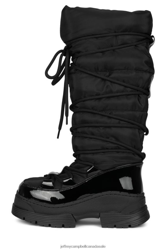SNOWIES-OK Women Black PLRNJH716 Jeffrey Campbell Knee to Thigh Boots