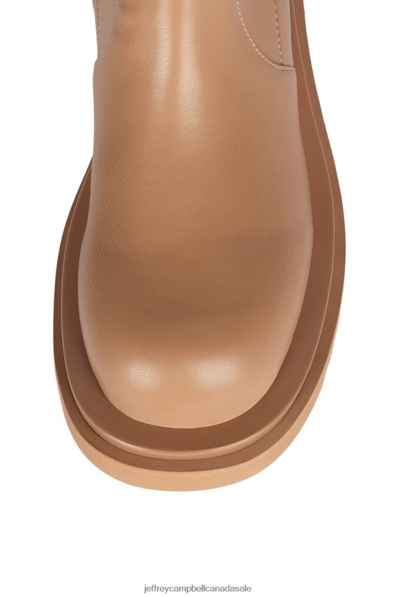 TANKED-OK Women Natural Natural PLRNJH812 Jeffrey Campbell Knee to Thigh Boots
