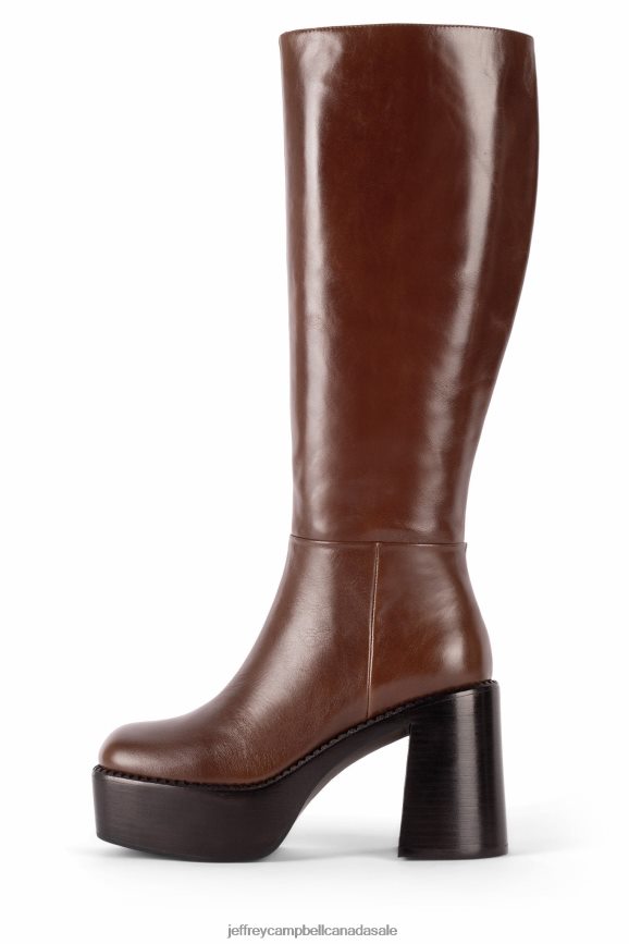 THE-BAND Women Brown PLRNJH876 Jeffrey Campbell Knee to Thigh Boots
