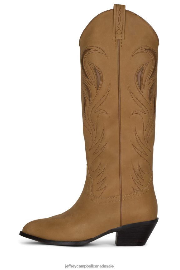 THE-COOP Women Mustard PLRNJH762 Jeffrey Campbell Knee to Thigh Boots