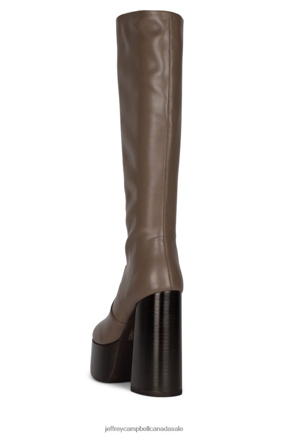 TIMEWARP Women Dark Taupe PLRNJH773 Jeffrey Campbell Knee to Thigh Boots