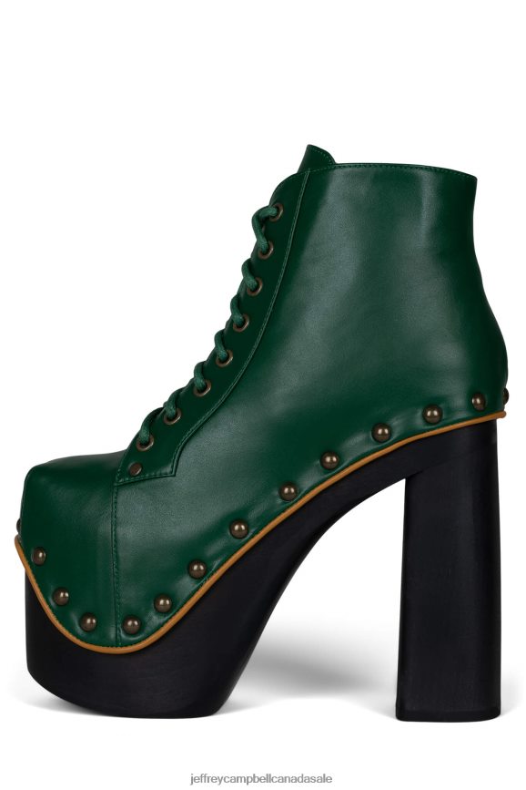 GIANTLITA Women Green Yellow PLRNJH1230 Jeffrey Campbell Platform Boot