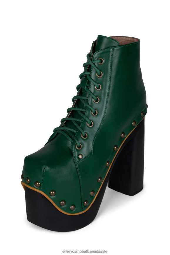 GIANTLITA Women Green Yellow PLRNJH1230 Jeffrey Campbell Platform Boot