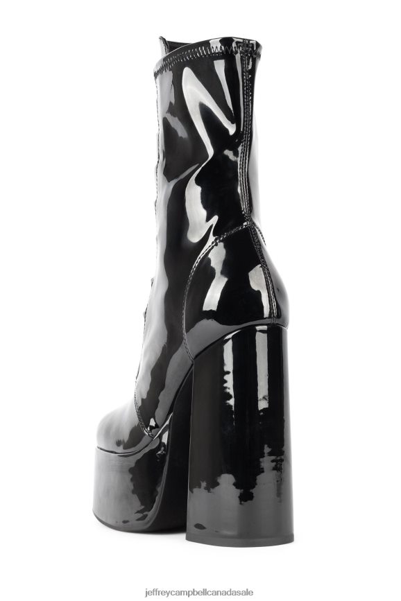 LUCIOUS Women Black Patent PLRNJH1240 Jeffrey Campbell Platform Boot