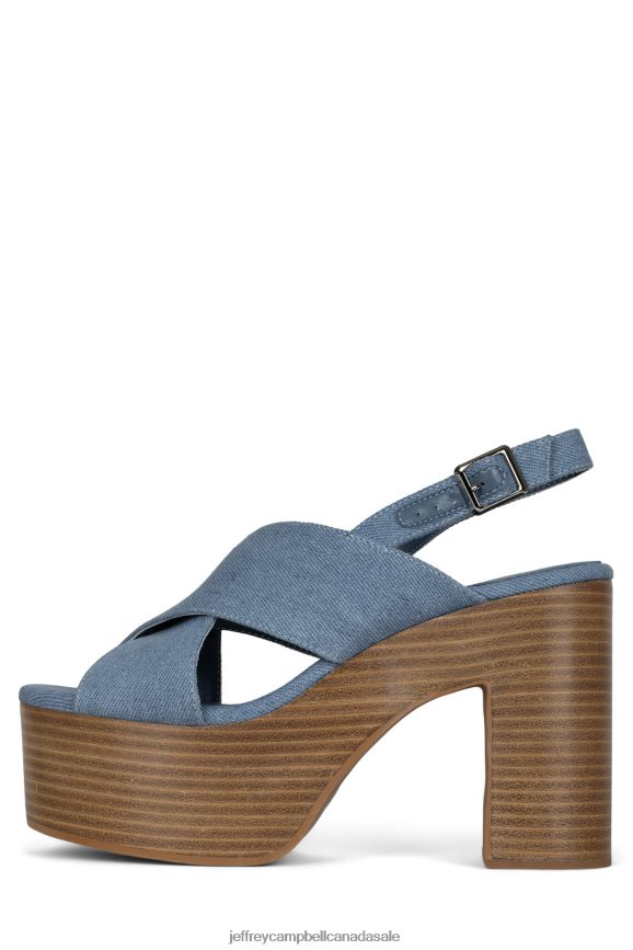BIG-MOOD Women Blue Denim PLRNJH276 Jeffrey Campbell The Denim Reboot