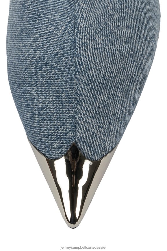 BY-GOLLY Women Blue Acid Wash Denim Silver PLRNJH288 Jeffrey Campbell The Denim Reboot