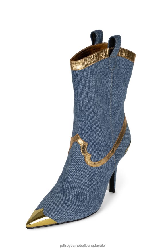 EL-PASO Women Blue Denim Gold PLRNJH283 Jeffrey Campbell The Denim Reboot